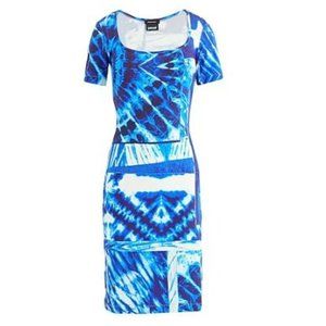 Roberto Cavalli - Just Cavalli Short Bodycon Dress - Blue Size 8